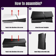 thumbnail image 3 of Replacement Plates for PS5 Slim Game Console Replacement Shell Anti-Scratch Host-Front Back Cover Plate, 3 of 6
