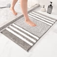 thumbnail image 2 of Rbaofujie Indoor Outdoor Rugs Extra Thick Microfiber Striped Door Mat - Non-Slip Bathroom Kitchen Entry Rug Water-Absorbent Floor Mat for Bathroom Threshold Kitchen Doorway Foot Mat Door Mat, 2 of 9