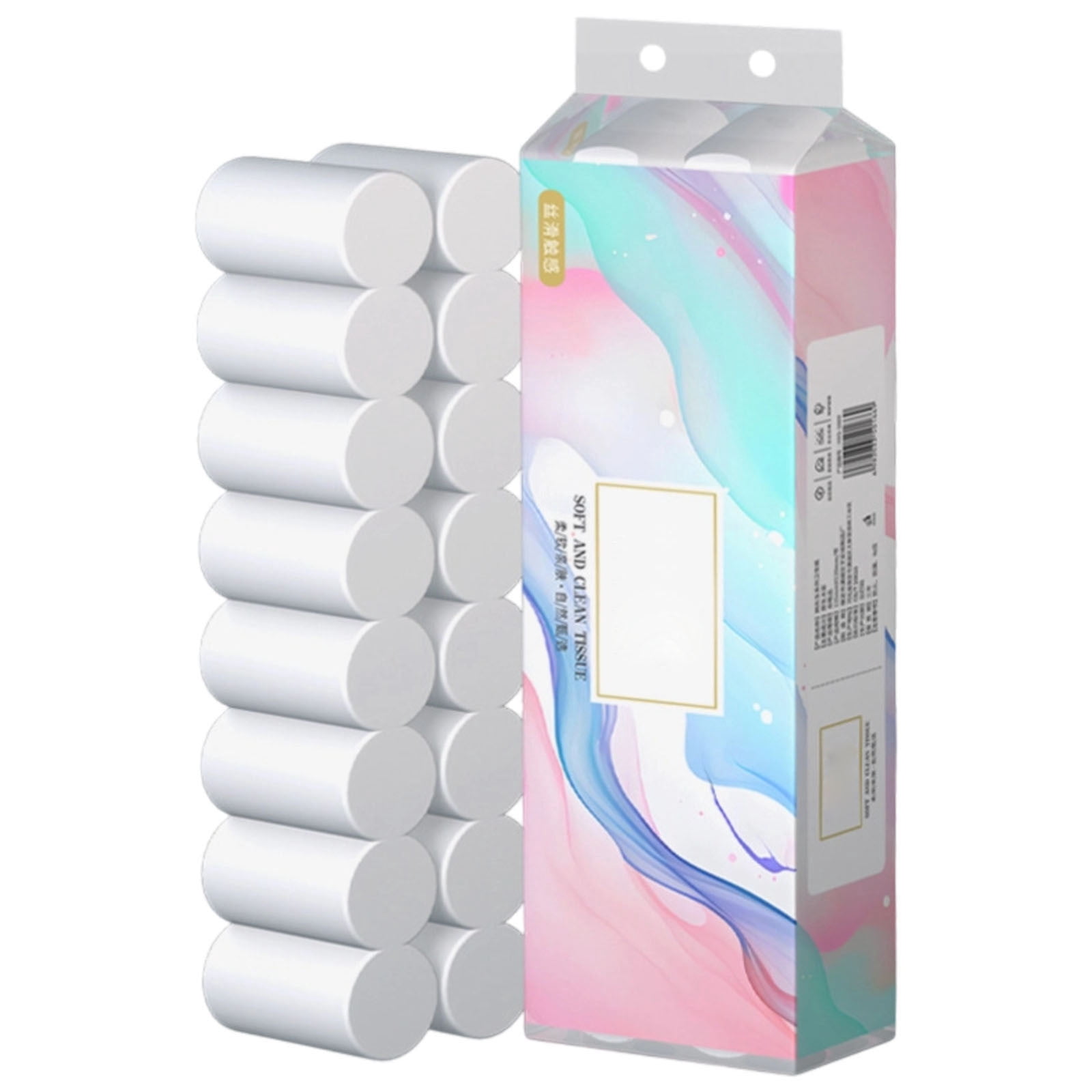Hxlamzoo 16 Rolls Premium 4-Ply Toilet Paper Bulk – Soft, Strong & Eco-Friendly Bath Tissue for Home & Office