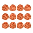 thumbnail image 1 of Unique Bargains 12 Pcs Wicker Rattan Balls Decorative Balls 1.2Inch for Vase Fillers ,Wedding ,Party ,Orange, 1 of 5