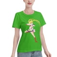 thumbnail image 2 of T-Shirt Basique à Manches Courtes pour Femmes Sailor Moon Lièvre Lunaire, 2 of 6