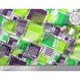 thumbnail image 3 of Soimoi Green Rayon Crepe Fabric Geometric Abstract Print Fabric by Yard 46 Inch Wide, 3 of 3