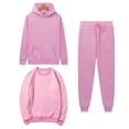 thumbnail image 2 of MeetoTime Women's 3 Piece Outfit Tracksuit Pullover Top Hooded Sweatshirt and Sweatpants Lounge Set, 2 of 5