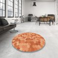 thumbnail image 4 of Ahgly Company Machine Washable Indoor Rectangle Transitional Orange Area Rugs, 2' x 4', 4 of 7