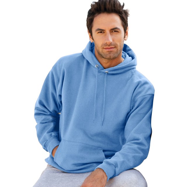 Hanes Chandail à Capuchon en Molleton pour Adulte en Coton Ultime, 3TG, Bleu Caroline