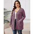 thumbnail image 4 of AviBest Plus Size Cardigans for Women Lightweight Long Sleeve Open Front Button Up Fall Thin Cardigans with Pockets, 1XL-5XL, 4 of 6
