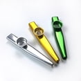 thumbnail image 3 of TFixol Mini Kazoo en Alliage d'Aluminium avec Membrane en Rouge Vif - Jeu Facile, Aucune Théorie Musicale Requise, Conception Compacte et Légère, 3 of 6
