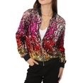 thumbnail image 1 of Veste à Paillettes pour Femmes à Manches Longues avec Fermeture Éclair Frontale et Poignets Côtelés, 1 of 5