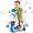 Blue, variant on Gymax 12V Kids Ride on Unicorn Toy w/ Training Wheels Music One-button Start Horse Toy Pink