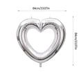 thumbnail image 3 of PEONAVET 33 Inch Large Hollow Balloons Valentine's Day Birthday Party Decoration Shooting Props Bright Surfaces Can Be Connected In Series, 3 of 6