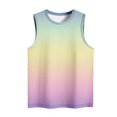 thumbnail image 4 of Plebaso Débardeurs pour Femmes 2025 Sans Manches Col Rond T-Shirts Décontractés Imprimé Dégradé Blouses d'Été, 4 of 4