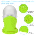 thumbnail image 4 of Uxcell Neck Gaiter, 4 Pack Breathable Cooling Face Cover Scarf for Cycling Running, Lime, 4 of 7
