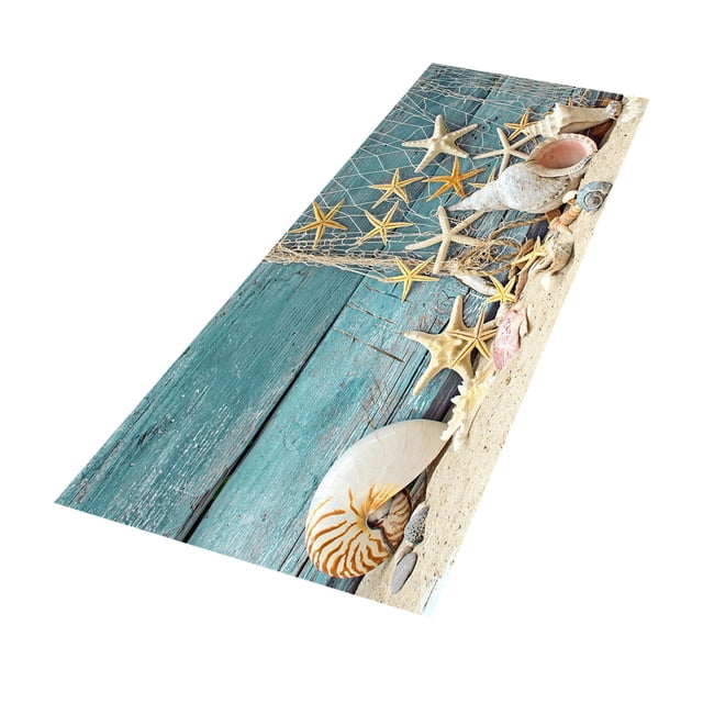 SIfdSeng Get it Fast Runner Rug for Hallway Geometric Carpet Digital Printing Polyester Surface with Non Bottom