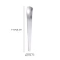 thumbnail image 3 of ZZkhGO Premium Stainless Steel Ice Cream Spoon, Flat Topped Long Handle Dessert Spoon, Multipurpose Cake Mixing Spoon for Home Kitchen Baking, 3 of 6