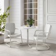 thumbnail image 2 of Crosley Ridgeland 3 Piece Outdoor Bistro Set in White Gloss, 2 of 8