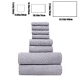 thumbnail image 4 of Sentmoon Bath Towel Set Eight Pieces Of Velvet Square Towel Towel Bath Towel Plain Household Bath Wash Face Wipe Dry Absorbent Soft Household Set Towels for Bathroom Bath Towel, 4 of 7