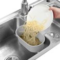 thumbnail image 3 of Becaristey Convenient Sink Food Catcher Collect Sink Waste With Ease Dry Wet Separation blue 1Set, 3 of 6