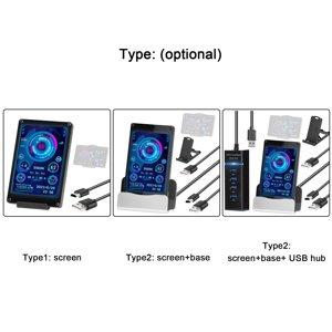 Display Screen,Lcd Monitor 3.5 Inch Ips Monitor Cpu Sub-screen Computers Monitor Cpu Display Screen 3.5 Inch Ips Lcd Cpu Sub-screen Support Adben Eryue Papapi Siuke Buzhi