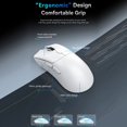 thumbnail image 2 of R1 Gaming Mouse Desktop Mouse with Adjustable DPI Wireless/Wired Connection Modes Lightweight Gaming Mouse White, 2 of 4