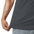 thumbnail image 4 of asjyhkr Mens Workout Compression T Shirts Ribbed V Neck Short Sleeve Tops Summer 2025 Gym Athletic Running Tees, 4 of 9