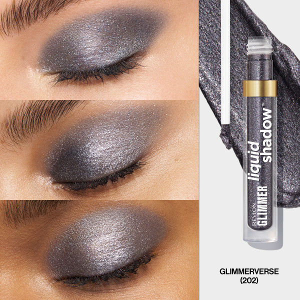 Ombre à paupières liquide Revlon Glimmer, Ombre à paupières scintillante, 202 Univers brillant, 3ml