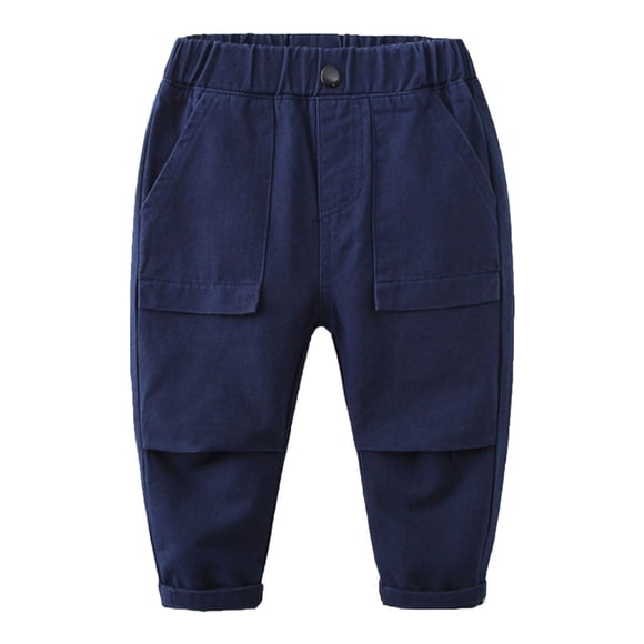 FDDMis Straight Leg Sweatpants 2t Boys Sweatpants Boy Pants Size 10-12 Clothes for 18 Month Old Boy Clothes 9-12 Months Clothes Kids, Navy 3-4 Years