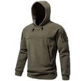 thumbnail image 1 of LOVZFMLL Vestes pour Hommes Mode Décontractée à Fermeture Éclair Poche à Capuche Manteau Uni Complet, 1 of 3