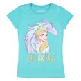 thumbnail image 1 of Disney Girls Frozen II Be Brave Glitter Accent T-Shirt (Small), 1 of 2