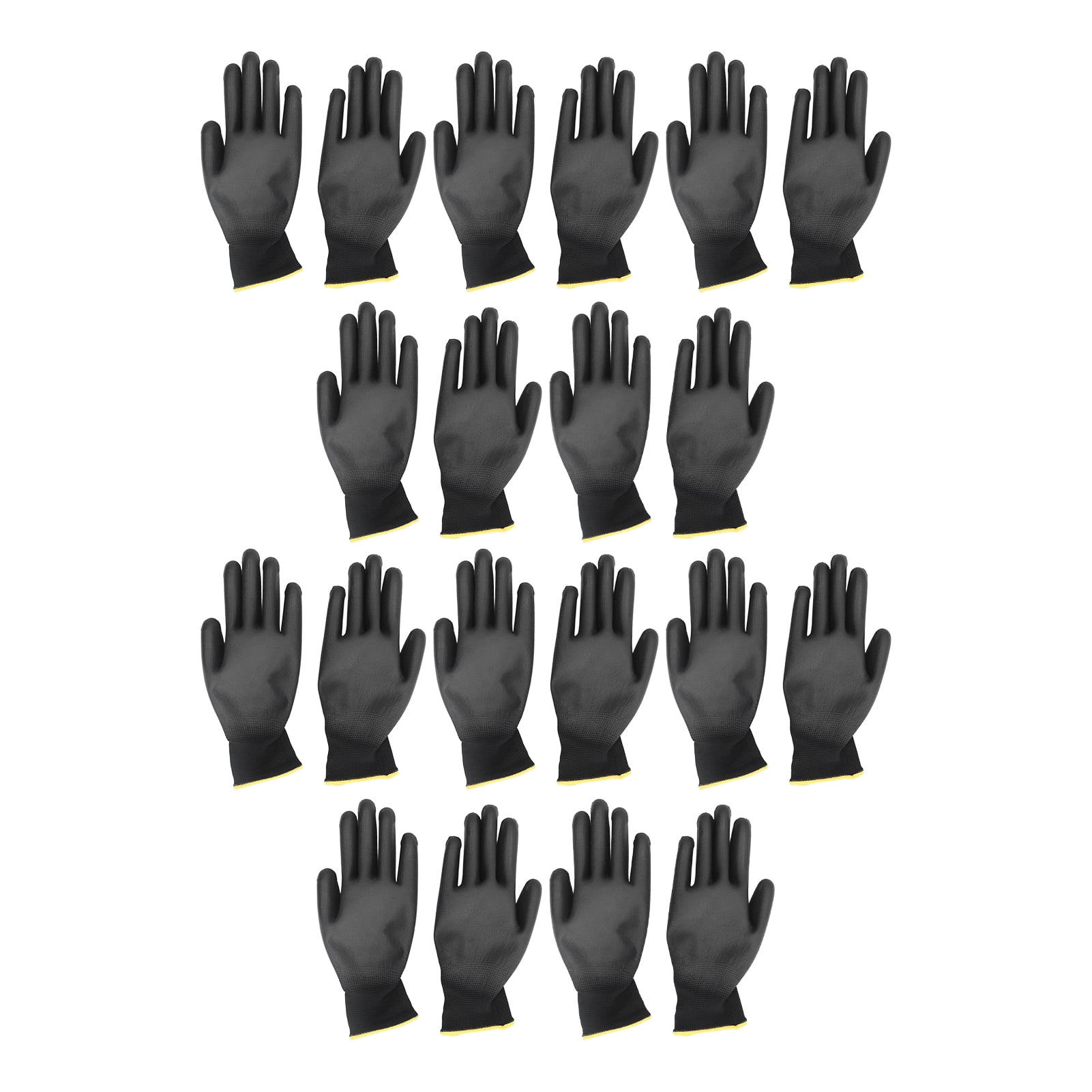 10 Pairs Work Gloves PU Coated Anti Static Safety Working Accessory Tool Set Kit 9L
