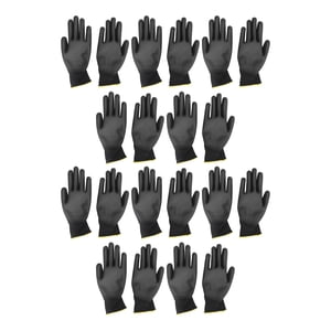 10 Pairs Work Gloves PU Coated Anti Static Safety Working Accessory Tool Set Kit 9L