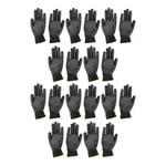 10 Pairs Work Gloves PU Coated Anti Static Safety Working Accessory Tool Set Kit 9L
