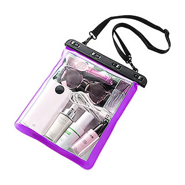 ziyahi Waterproof Shoulder Bag Swimming Surfing Beach Water Playing Phone Transparent Toiletry Pouch