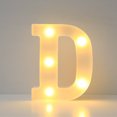 thumbnail image 1 of Alphabet LED Letter Lights Light Up White Plastic Letters Standing Hanging A-M &, 1 of 3