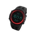 thumbnail image 1 of serony 1251 Mens Digital Sports Watch Waterproof Stopwatch Countdown Red, 1 of 7