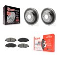 thumbnail image 1 of Transit Auto Front Coated Disc Brake Rotors and Semi-Metallic Pads Kit for Car Honda Civic KGS-100464, 1 of 11