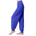 thumbnail image 4 of Dealovy Yoga Pants Womens High Waisted Belly Control Workout Running Sweatpants Solid Color Jogger Trousers, 4 of 5