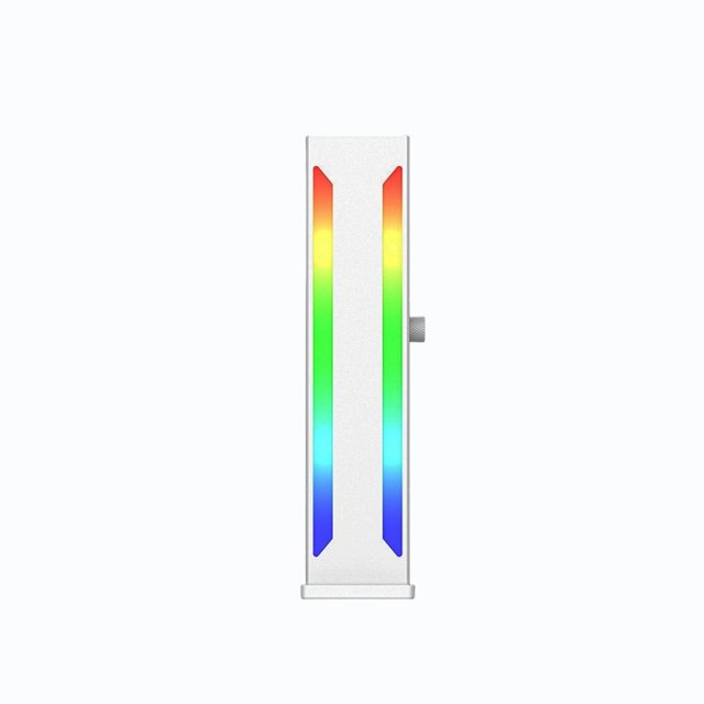 Aluminum Alloy Vertical Graphics Card Holder, ARGB, 5V3PIN Interface, Bottom With Magnetic Suction, GPU Bracket. WHITE