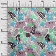 thumbnail image 2 of oneOone Silk Tabby Green Fabric Abstract Sewing Material Print Fabric By The Yard 42 Inch Wide, 2 of 4
