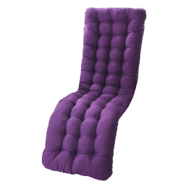 Tapis Doux à Double Face pour Chaise Longue Berçante à Dossier Haut, Uni A