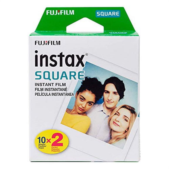 Fujifilm Instax Square - film Instantané Couleur - 10 Expositions - 2 cassettes