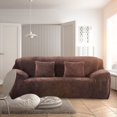thumbnail image 3 of CHOK 2024 Housse de Chaise en Velours de Luxe Extensible Lavable Gris Argenté, 3 of 7