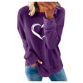 thumbnail image 1 of 50% de Réduction Oversized Sweatshirt for Women 2023 Mode Women Casual Imprimé Col Rond Long Sleeve Chemisier Pull Tops, 1 of 6