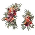 thumbnail image 1 of 2Pcs Artificial Flower Swag Wedding Arch Wreath for Ceremony Wall Farmhouse Red, 1 of 8