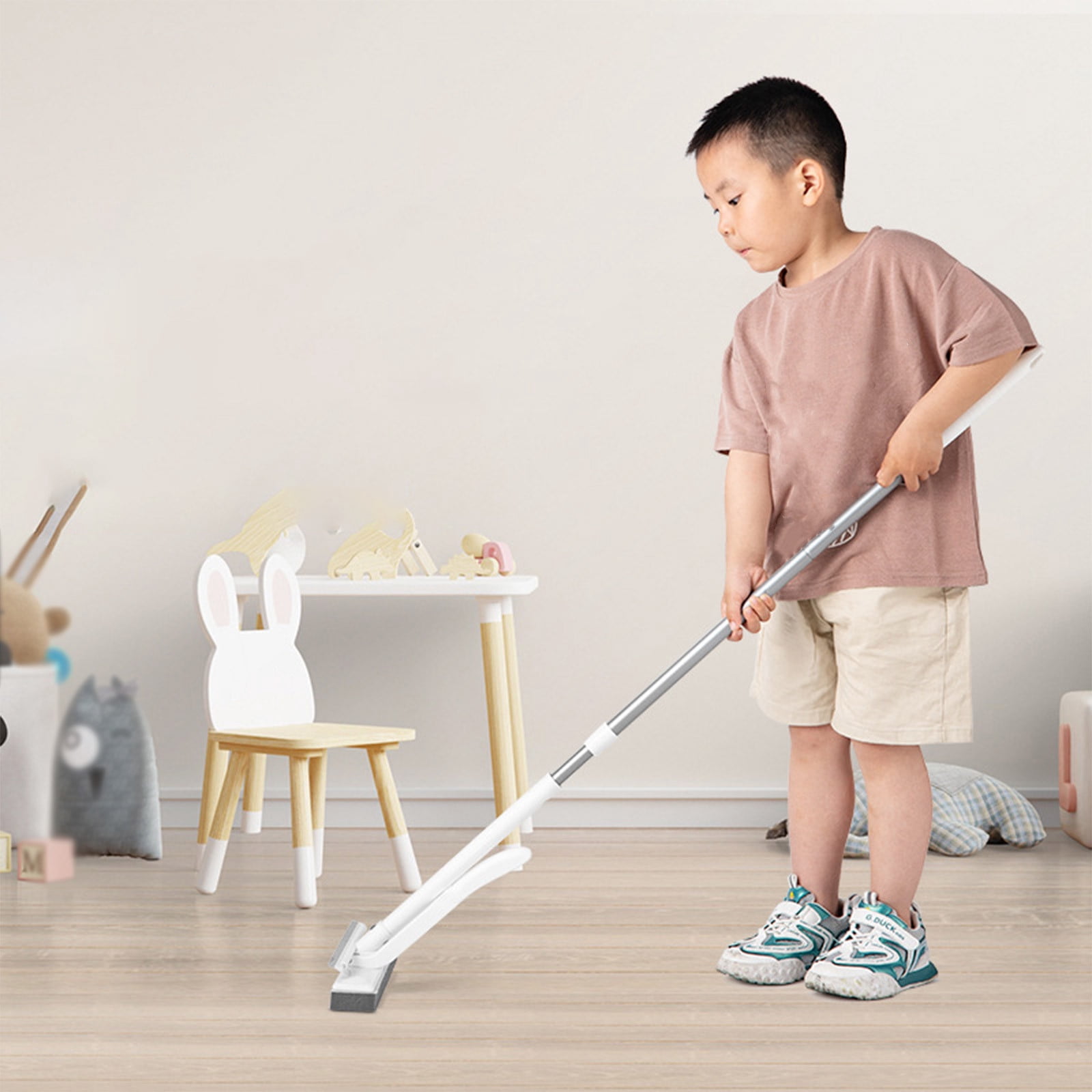 Dvkptbk Mop,Suction S Queeze Sponge Foam Mop Suitable for Children, Floor s, Foldable Sponge Mop, Household Cleaning Tool