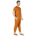 thumbnail image 2 of Inkmeso Ensemble de Pyjama Uni pour Hommes, Manches Courtes, Vêtement de Nuit à Col Rond, Ensemble de Pj, 2 of 7