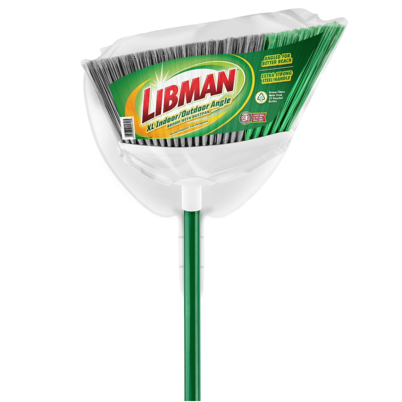 Libman XL Angle Broom & Dust Pan