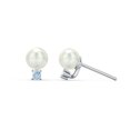 thumbnail image 1 of Freshwater Pearl with Birthstone Stud Earrings, 1 of 2