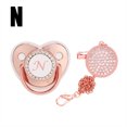thumbnail image 1 of DPTALR Baby Pacifier 26 Letter Name Initial Clip Silicone Infant Nipple Bling Newborn Pacifier, 1 of 5