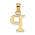 thumbnail image 4 of Diamond2Deal 14K Yellow Gold Block Letter P Initial Pendant for Women, 4 of 6