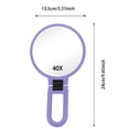 thumbnail image 2 of TIELUTT Modern Magnifying Glass Black and Gold 24cm/9.45inch 40X Magnification Kitchen Towels Towel Racks for Bathroom Wall Mounted Bathroom Shelves over Toilet over the Door Towel Rack Large Bath To, 2 of 3